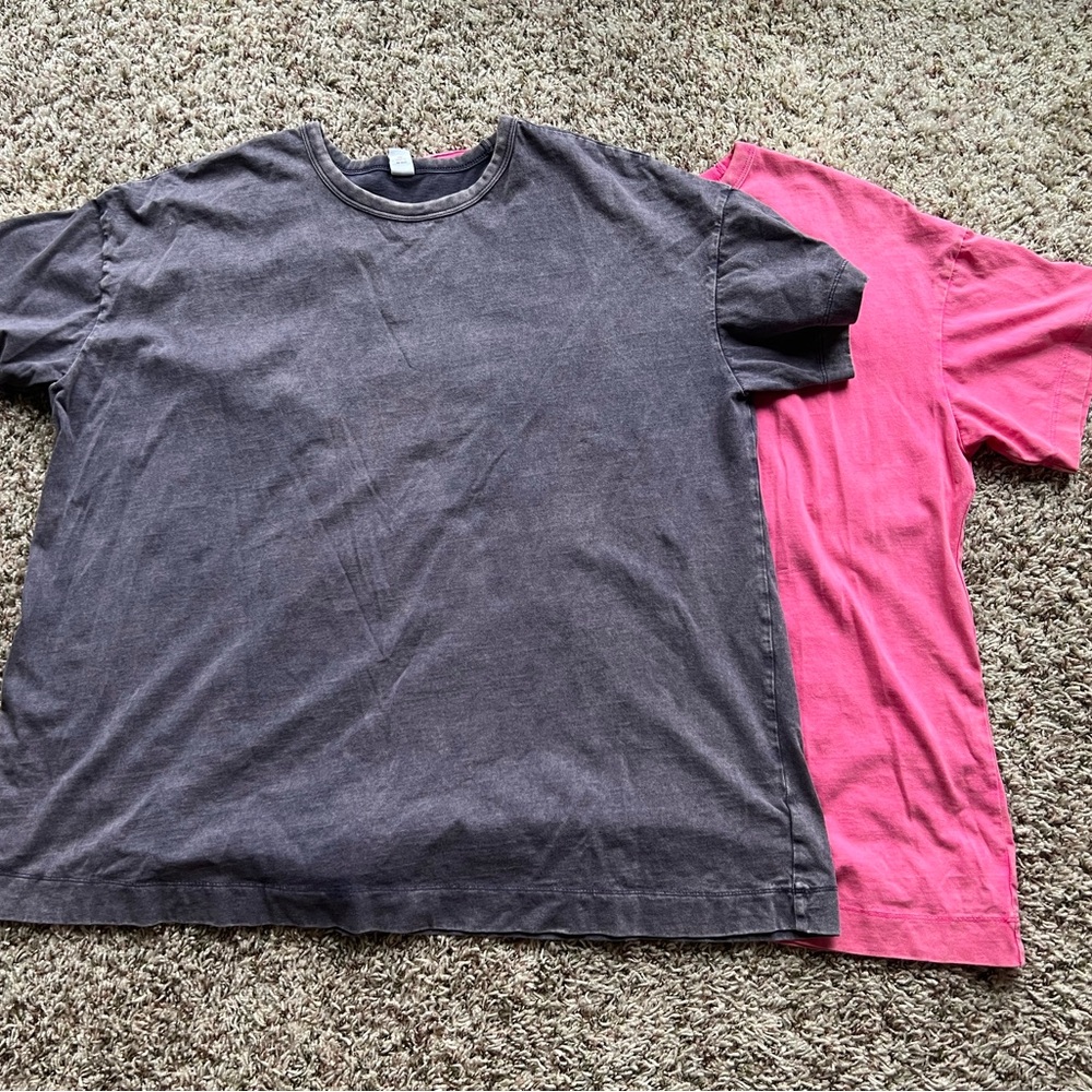 Gray and Pink T-Shirts